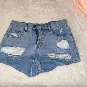 denim shorts